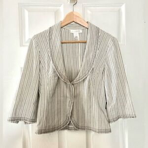 WHBM Jacket - Black/White. Size 6. EUC.